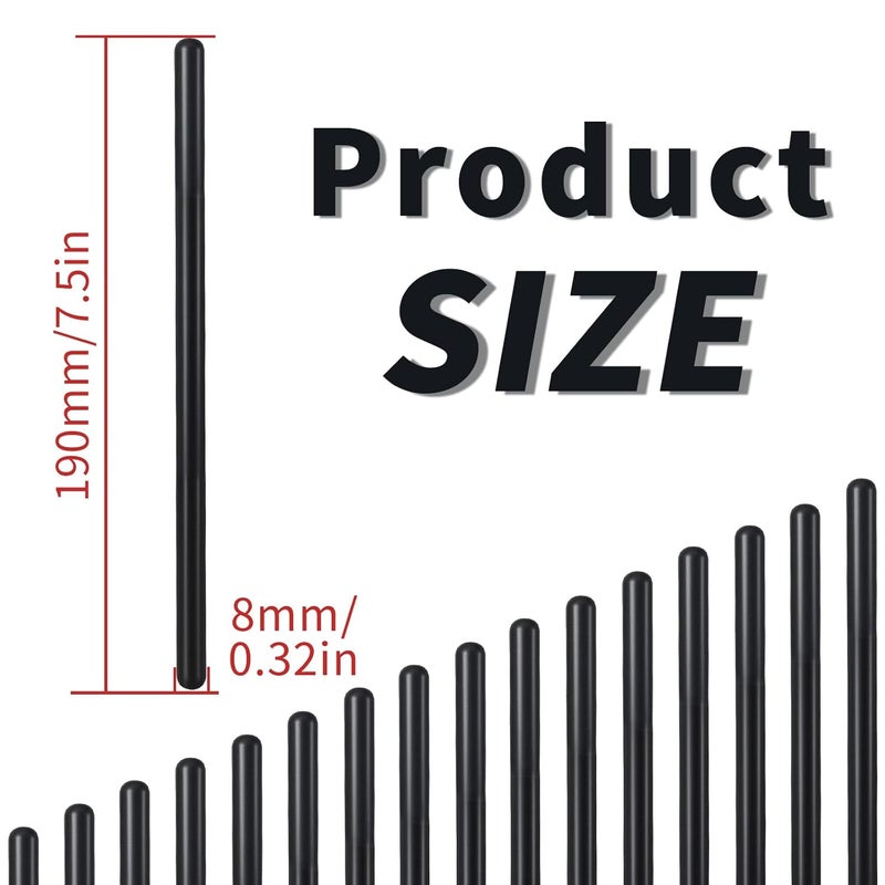 EPChunMi LS Push Rods 7.400" long 5/16" Diameter for GM LS2 LS3 LS6 L99 LS4 LS9 LSA LQ4 LQ9 L76 L92 4.8 5.3 5.7 6.0 6.2L Chromoly Pushrods Replace mpr-614 10238852 - Image 2